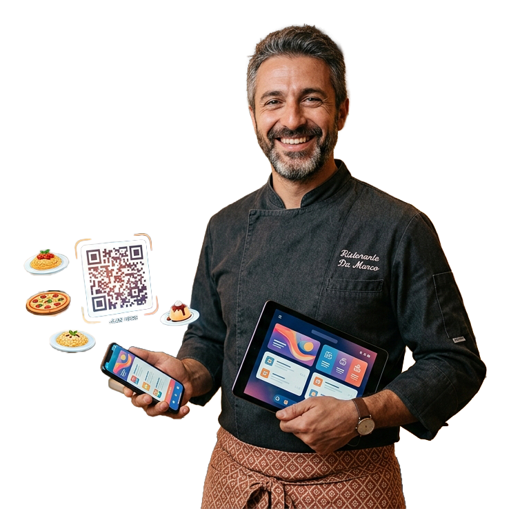 Chef con tablet